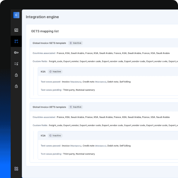 Live Mapping Preview from Invoice to GETS Format