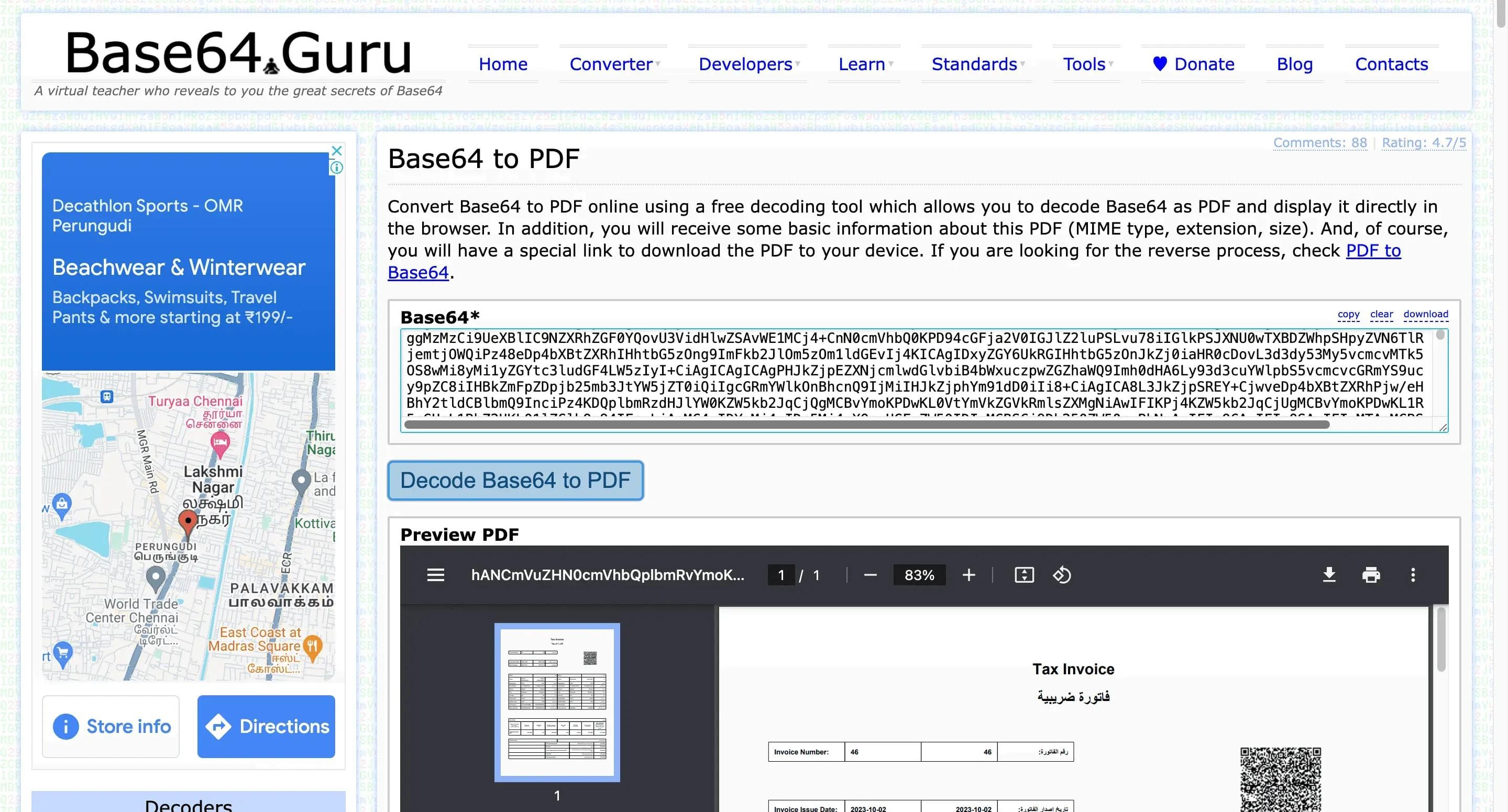 base 64 converter