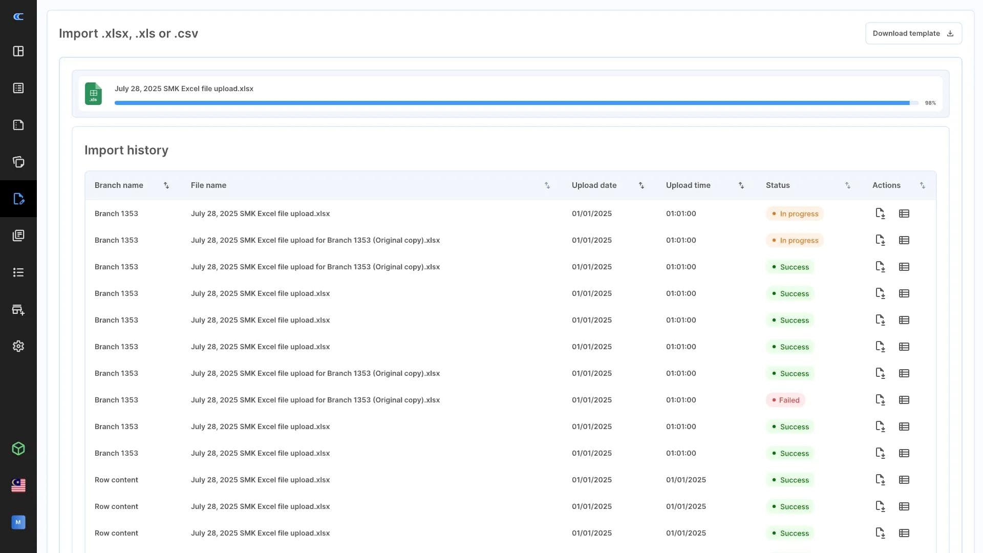 Global E-Invoicing API Dashboard
