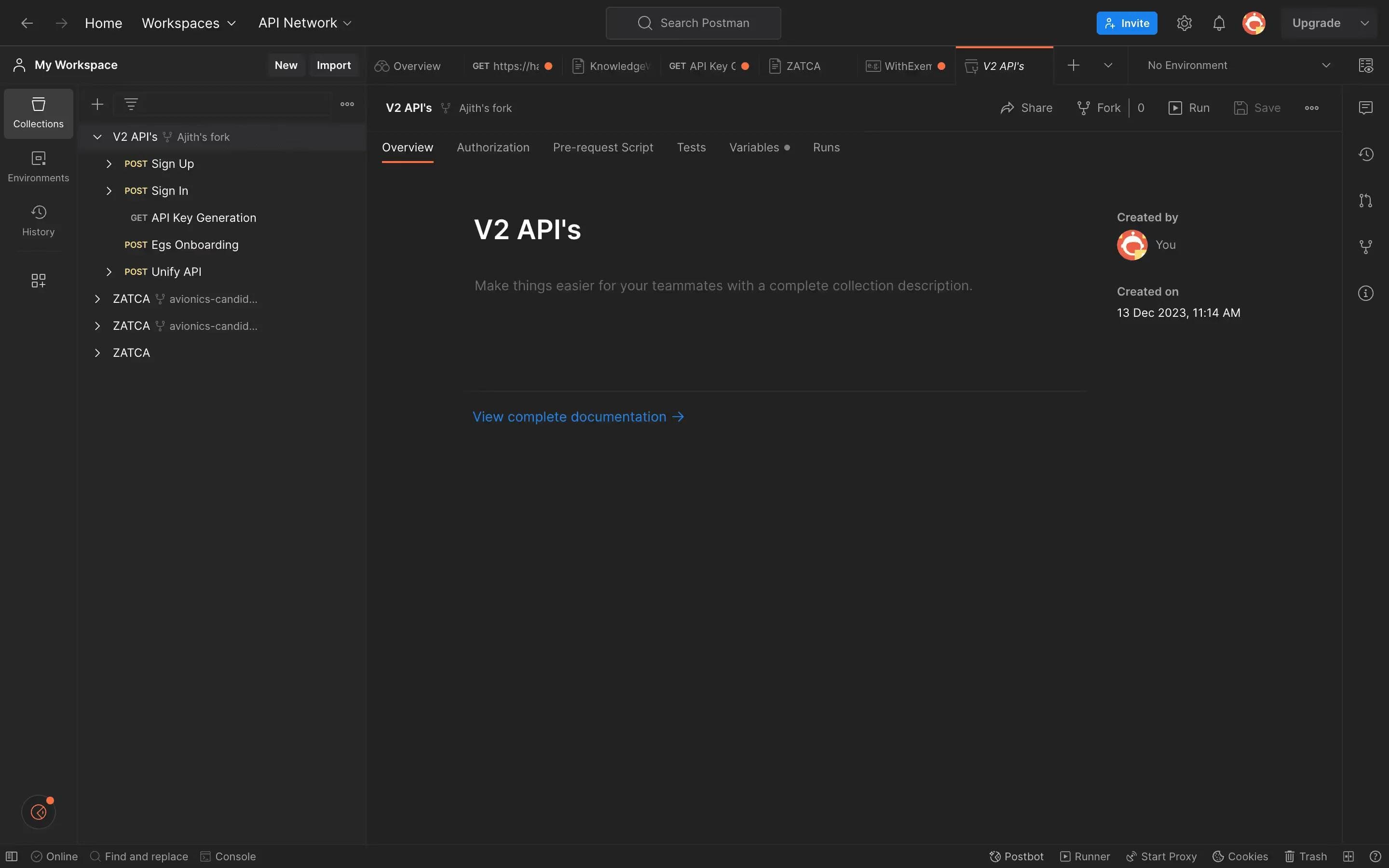 POSTMAN SCREENSHOT 1