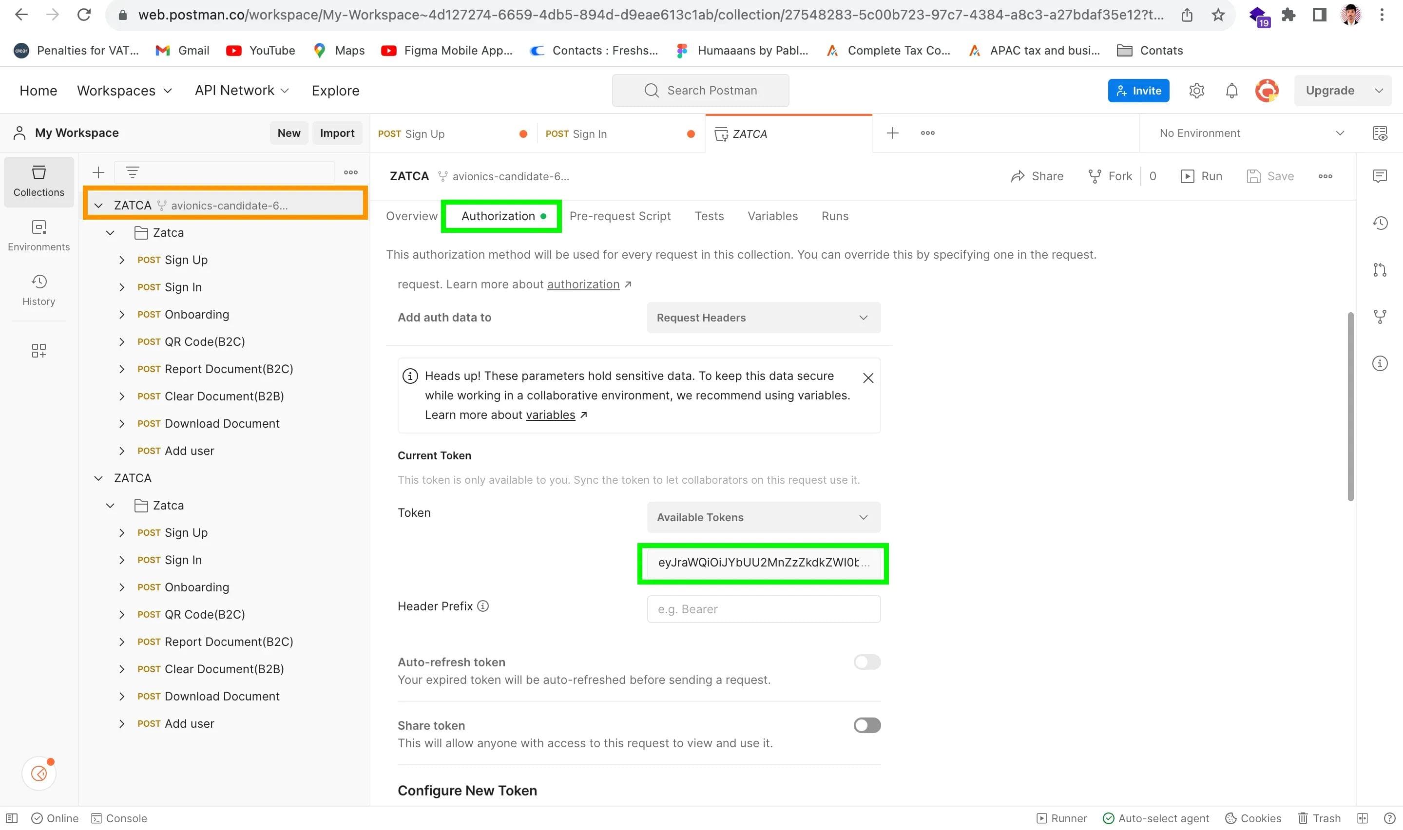 postman screen shot 4